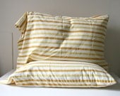 SALE Golden Orange Stripe Pillowcases