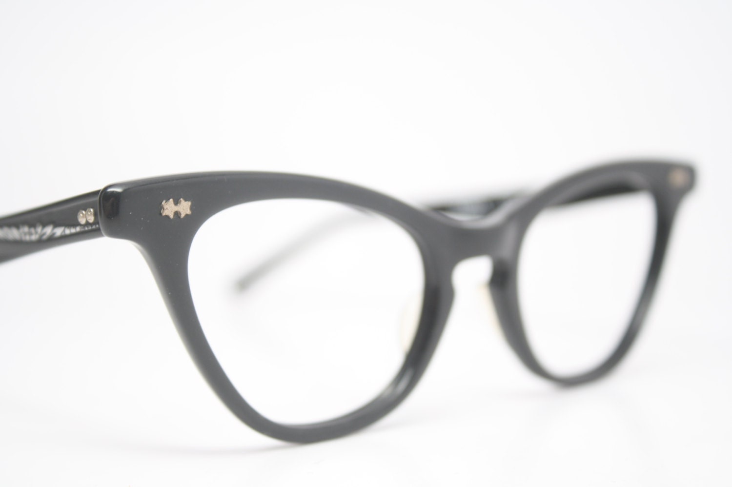 Vintage Cat Eye Glasses Black Vintage Eyeglass Frames