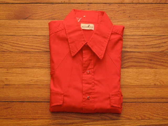 mens vintage roebucks western shirt
