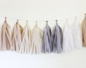Tissue Tassel Garland Kit - Natural