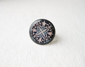 FREE WORLDWIDE SHIPPING - Deep Blue Ornaments Oversized Ring