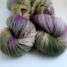 Yarn merino bamboo silk Rock Garden colorway, Annabelle sock yarn 415 yards