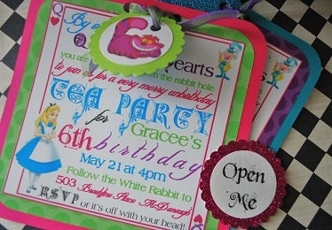 Custom Listing for Chichinuzka - Wonderland Invitations