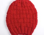 STONE MAXI Cherry Hand Knit Wool Beanie