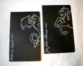 Game of Thrones His and Hers Moleskin Notebooks Lined and hand painted in Dothraki