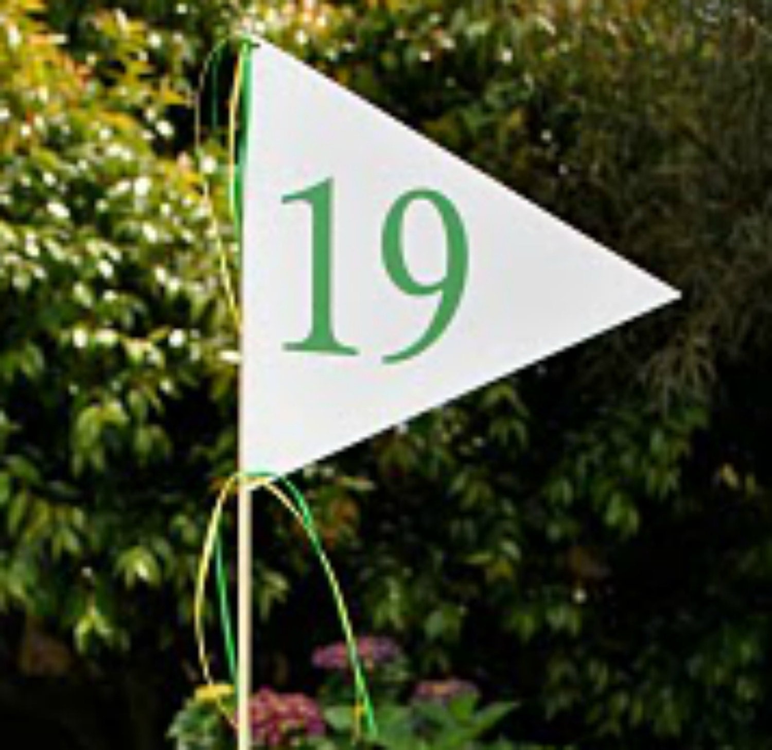 Golf Flag Centerpiece for the 19th Hole