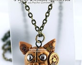 Mechanical cat necklace