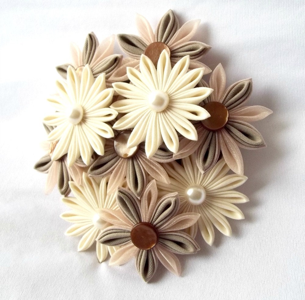 Kanzashi Flower Bridal Headpiece Fascinator