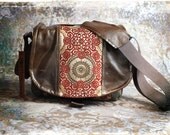 Leather Camera Bag New  -  Vintage Tapestry Medium DSLR - Pre-Order