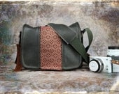 Leather Camera Bag -  Mirrorless Compact Camera System Video Bag - In Stock
