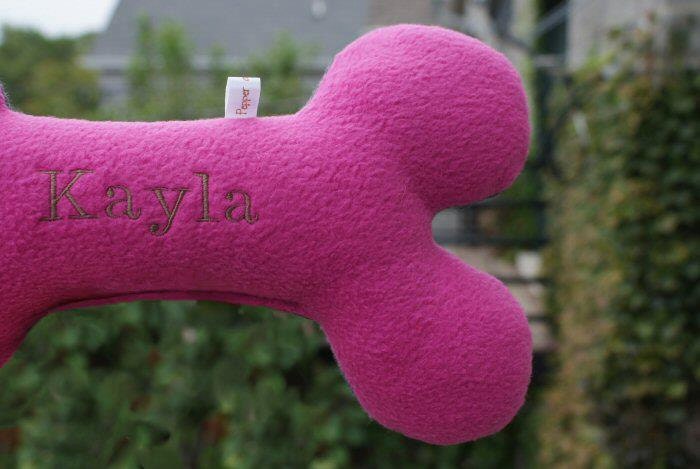 Small Personalized Dog Bone Pillow - Personalized FREE