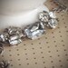 Rhinestone Wedding Jewelry, Bracelet, Bride, Crystal, Clear, Silver, by rewelliott on Etsy