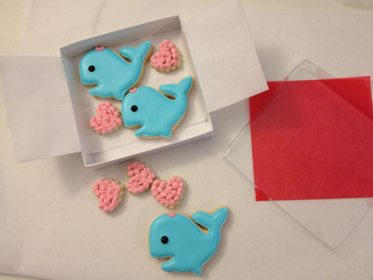 Whale Decorated Cookie Gift set - Say I Love You in style