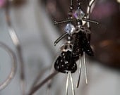 Tiny Dancers Art for your Ears Black Silver and Crystal