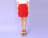 Red Skirt St. John Knit Short Medium