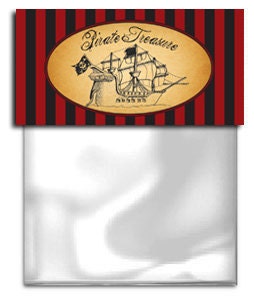 DIY Printable Pirate Favor Bag Labels - Instant Download Il_170x135
