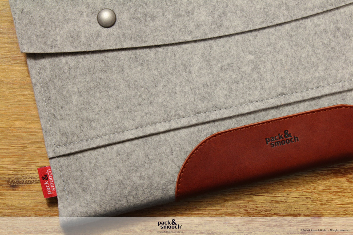 Pack & Smooch 13" MacBook AIR wool felt sleeve, MacBook 13 Air wool felt case, Hampshire LTS-GLB-AIR13