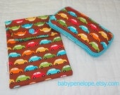 Boutique Style Travel Wipes Case and Diaper  Holder Set -City Centre Cars - Ready to Ship