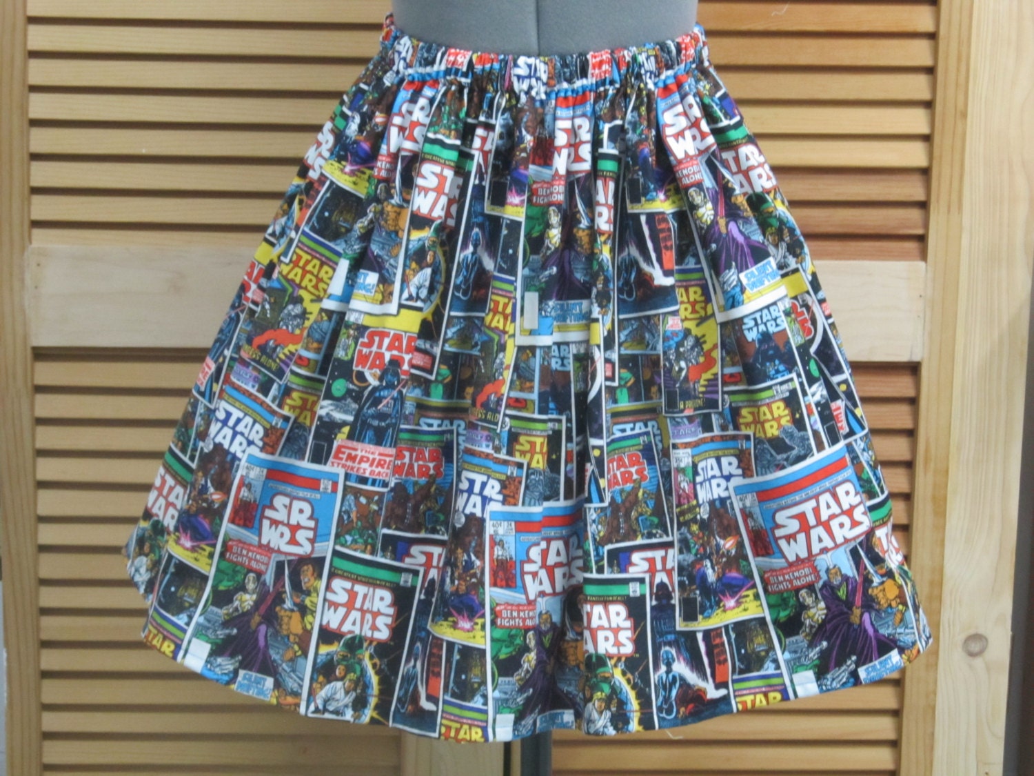 Womens Star Wars Skirt -Full Gathered Skirt -Full of Twirl Flounce-Ready to ship
