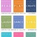 Typography art prints for kids playroom art. Kids Wall Art. Inspiration quote prints for children art. 4 - 11x14 Children Decor by Wallfry