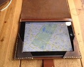 Antique closure Ipad case - hand stitched Ipad case