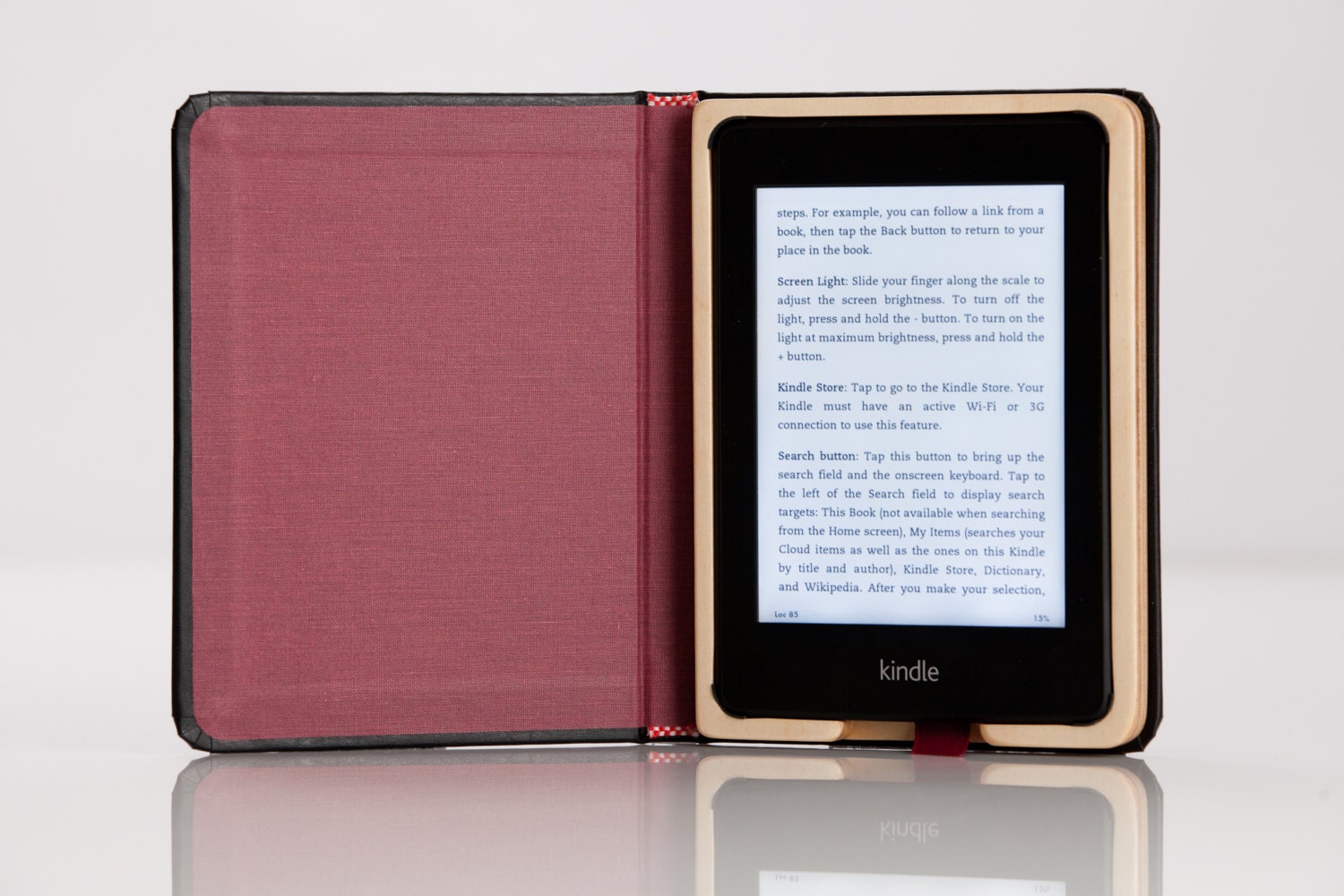 NEW The Mini Keeper Case for Kindle Paperwhite - Black/Cranberry(see our other listing for Kindle's, iPad's, iPhones and more)