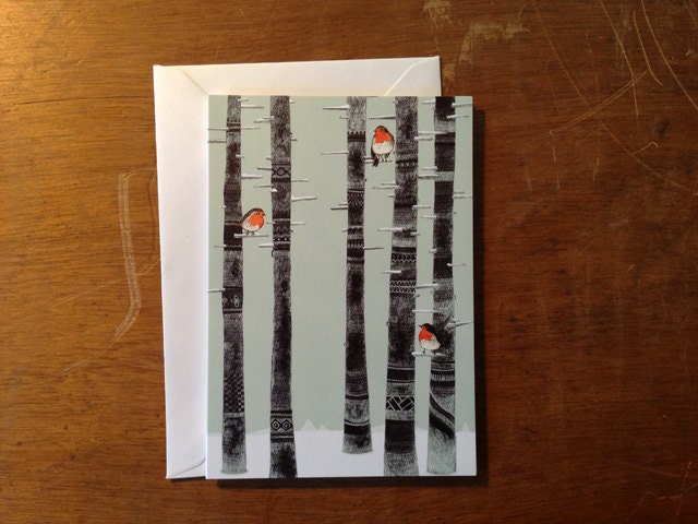 Robin Trees // Greeting Card