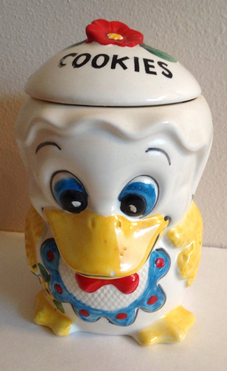 Vintage Duck Cookie Jar Made In Brazil