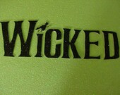 Wicked Musical Logo Elphaba Glinda Witch of the West Wizard of Oz Glitter Poster