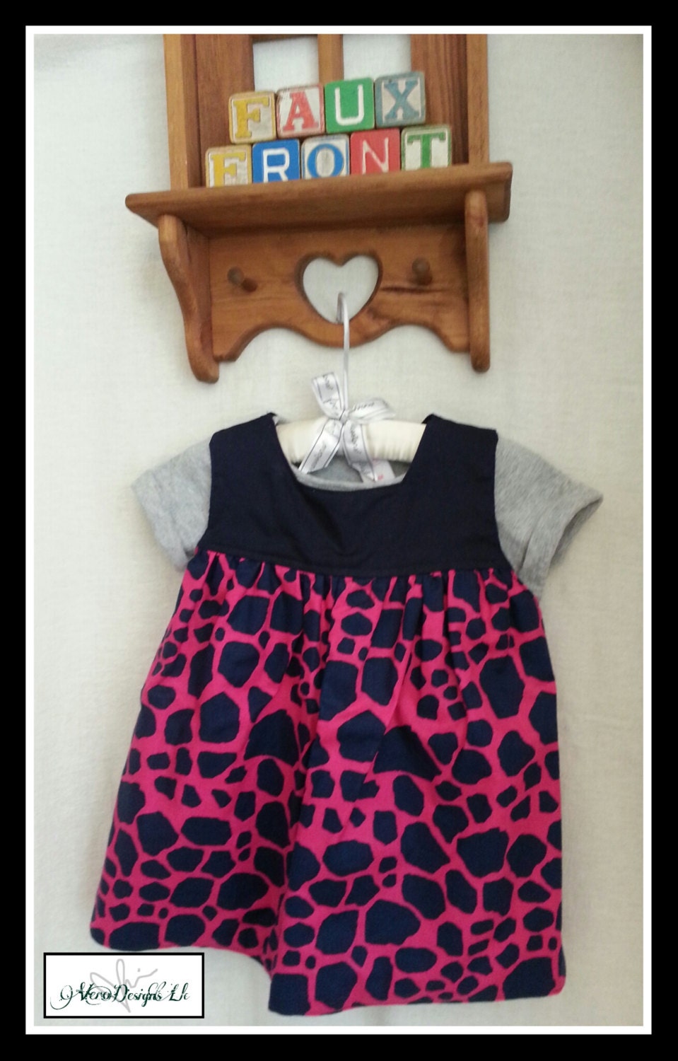 Faux Front - Dress Bib. Medium: 18m - 3T