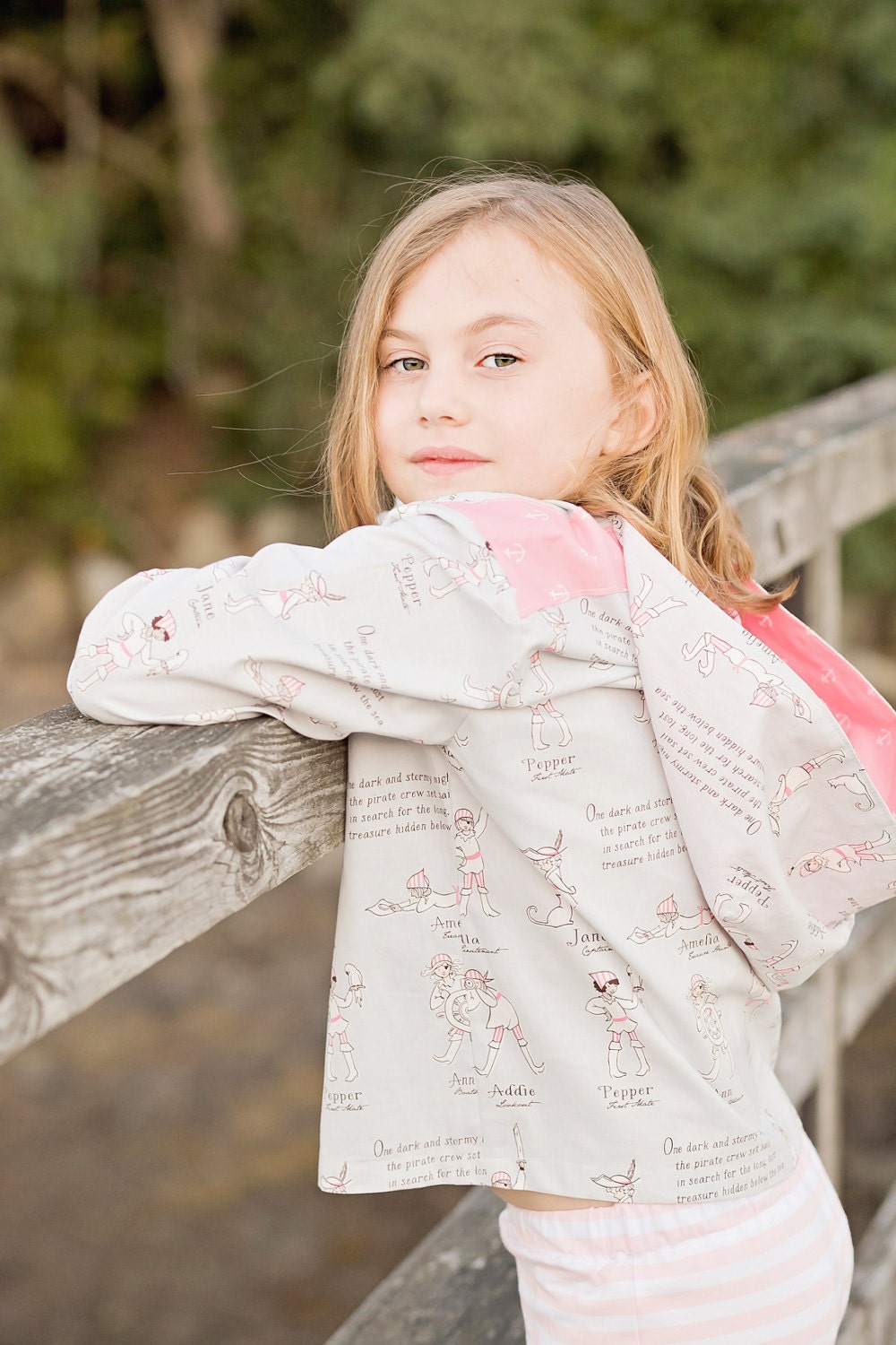 Childrens Clothing - Girls Hoodie - Seaside Spring