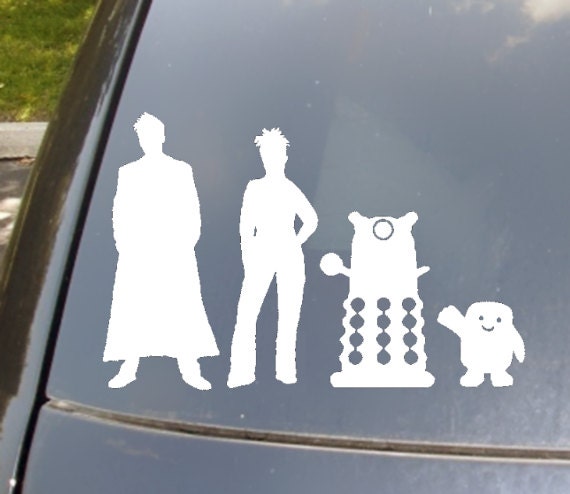 The Doctor's Family Car Sticker set of 4