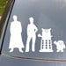 The Doctor's Family Car Sticker set of 4