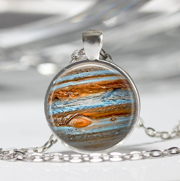 Jupiter Pendant - Space Pendant Galaxy Pendant - Resin Pendant Space Jewelry C378