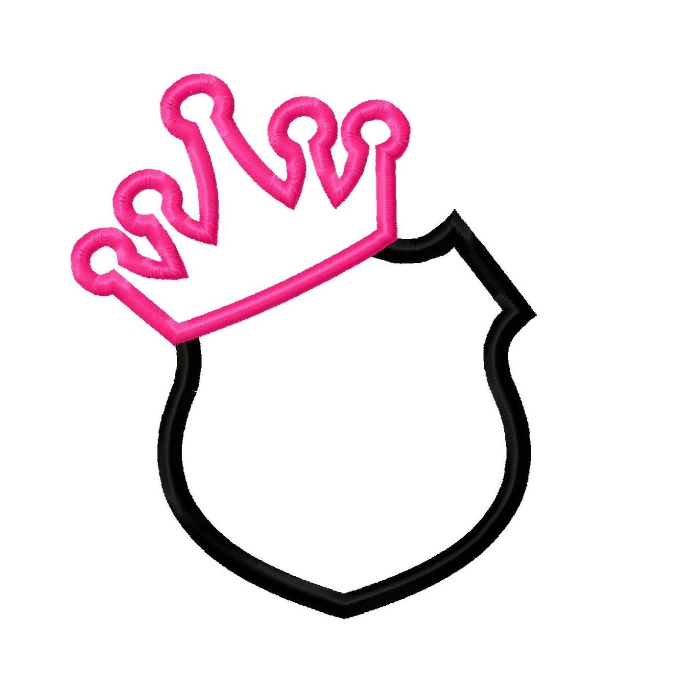 Digitizing Dolls Police Man's Princess 2 Applique Machine Embroidery Design 4x4 5x7 6x10 Crown Police Badge INSTANT DOWNLOAD