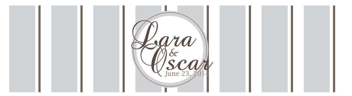 Water Bottle Label - Printable - Classic Weddiing