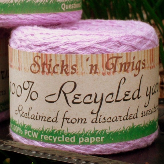 RECYCLED YARN - Orchid - acrylic blend - lace weight