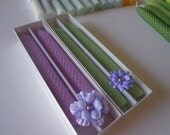 Pretty Birthday Beeswax Candles