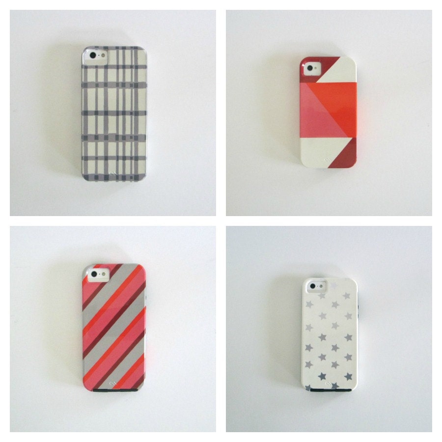 Modern IPhone 5 case Choose Your Favorite Design iphone case VIBE geometric colorful redtilestudio