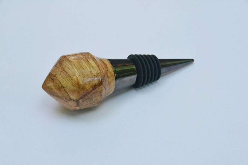 Handmade Bottle Stopper - Figured & Spalted