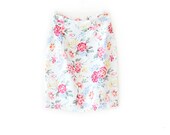 Vintage Pastel Floral Bouquet Illustration Mini Skirt