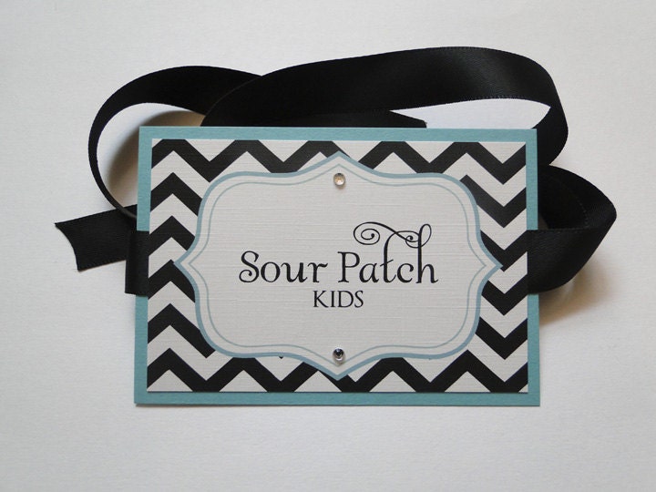 Customized Chevron Candy Buffet Labels or Food Cards for Wedding or Party Il_170x135