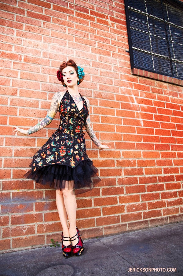 Black Tattoo pin-up dress