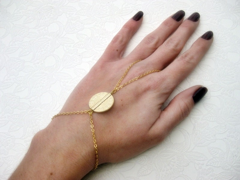 Golden Coin Slave Bracelet