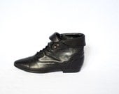 women's leather black ankle boots size 8