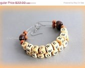 Memorial Day Sale EMPOWERED Wood Beaded Hoops: Made to Order