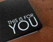 black envelopes stationery set: this is for you