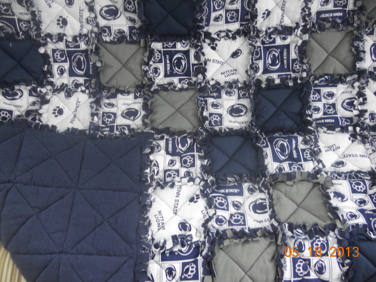 Penn State Rag Quilt