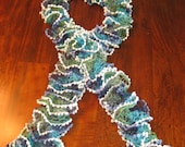 Ocean Tones Ruffle Scarf
