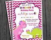 Dinosaur Birthday Invitation - FREE Thank You Card included Il_170x135